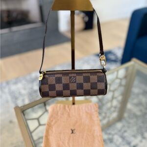LV MINI Papillon Damier Ebene Bag 3”x 6” Authenticate First Certified